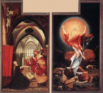 renaissance Ölbilder verkaufen - Verkündigung und Auferstehung Renaissance Matthias Grunewald